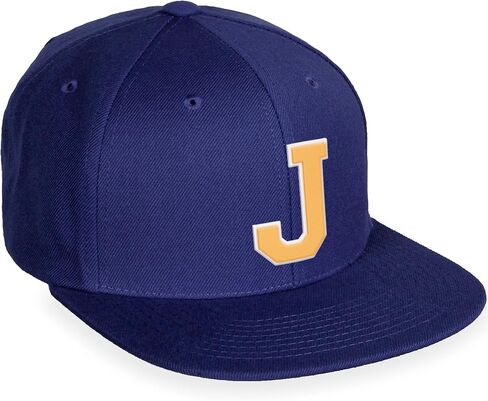 قبعة Daxton Classic Snapback باللون الأبيض النيون والبرتقالي من A إلى Z بأحرف مسطحة in Kuwait