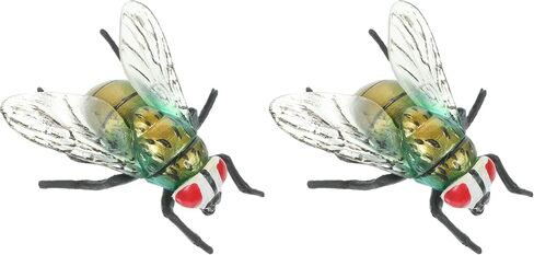 Figures Plastic Fly Figurine Realistic Large Fly Fake Novelty Model Plastic Cognitive Plaything Tricky Toy Mini in Saudi Arabia