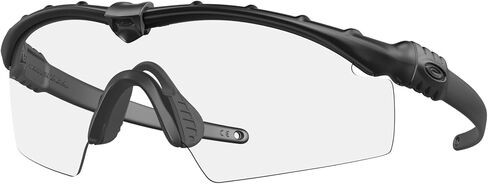 مجموعة النظارات الشمسية Oakley OO9146: OO 9146 SI BALLISTIC M FRAME 3.0 914652 أسود/شفاف من البولي كربونات القياسية ومجموعة ملحقات مقود حمراء كبيرة in Saudi Arabia
