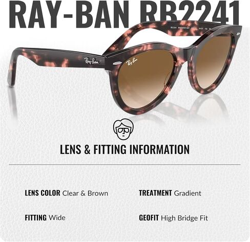 نظارات شمسية راي بان RB2241 WAYFARER WAY دائرية الشكل للرجال والنساء مع مجموعة نظارات RAYBAN الرسمية in Saudi Arabia