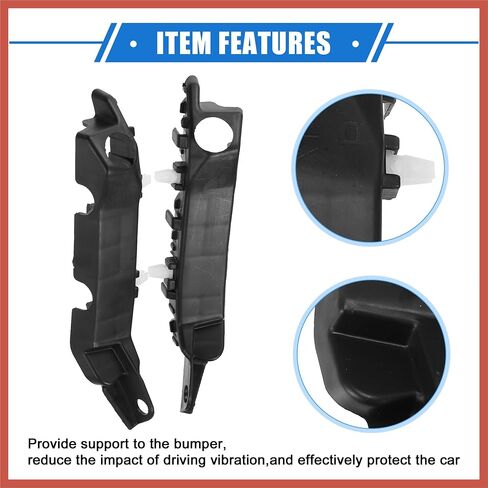 ACROPIX زوج واحد من دعامات الصدمات تدعم غطاء الحاجز متوافق مع Hyundai Elantra 2011 2012 2013، قطع غيار السيارات من البلاستيك الأسود المتين الأمامي الأيسر الأيمن in Saudi Arabia