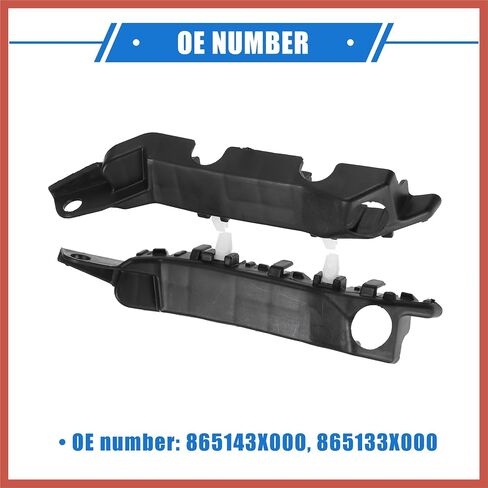 ACROPIX زوج واحد من دعامات الصدمات تدعم غطاء الحاجز متوافق مع Hyundai Elantra 2011 2012 2013، قطع غيار السيارات من البلاستيك الأسود المتين الأمامي الأيسر الأيمن in Saudi Arabia