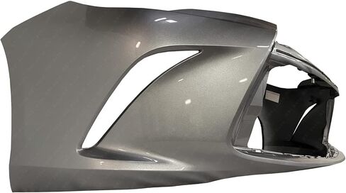مصدات توفر - مطلية 1J9 باللون الفضي المعدني، غطاء المصد الأمامي متوافق مع 2015 2016 2017 Toyota Camry 15 16 17، TO1000409 in Saudi Arabia