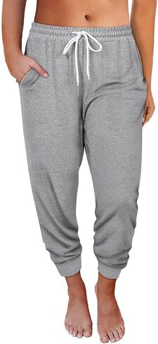 TIYOMI حجم كبير Sweatpants للنساء تشغيل السراويل عالية الخصر الركض صالة السراويل مع جيوب XL-5XL in Kuwait