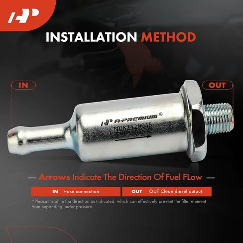 فلتر الوقود الممتاز متوافق مع Ford F-150 F150 1976، F-250 F250 1964-1976، F-350 F350 1964-1974/1976، F-500 F500 1975-1977، Mustang 1966-1973/1979-1982، Fiesta 1978-1980 ولينكولن وجيب in Saudi Arabia