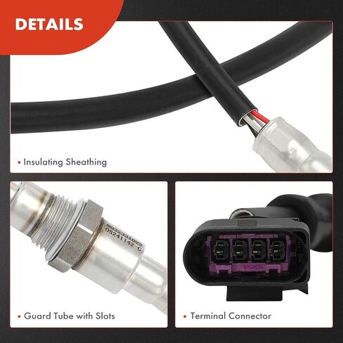 A-Premium Upstream and Downstream O2 Oxygen Sensor Compatible with Volkswagen Golf R 2015-2018, Atlas 2018-2021, Atlas Cross Sport, GTI & Audi A3, A3 Quattro, TT Quattro, S3, TTS Quattro, 2-PC Set in Saudi Arabia