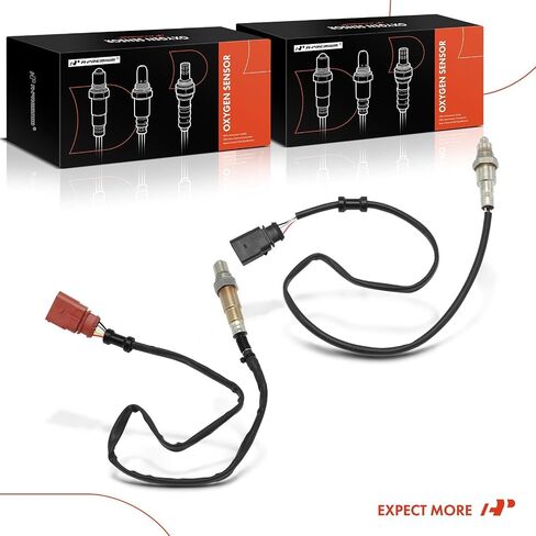 A-Premium Upstream and Downstream O2 Oxygen Sensor Compatible with Volkswagen Golf R 2015-2018, Atlas 2018-2021, Atlas Cross Sport, GTI & Audi A3, A3 Quattro, TT Quattro, S3, TTS Quattro, 2-PC Set in Saudi Arabia