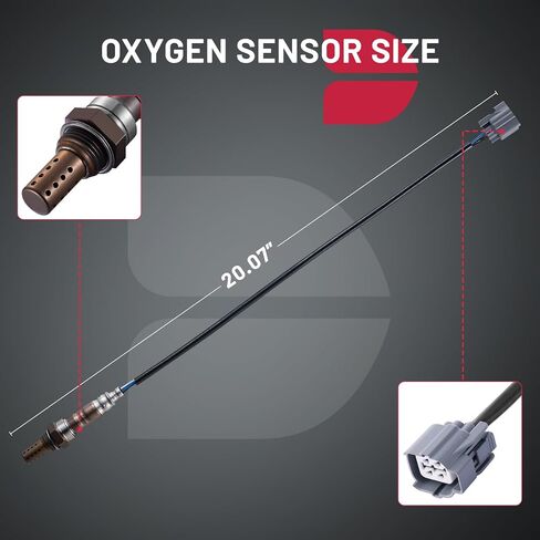 BDFHYK Oxygen Sensor Downstream O2, Compatible with Acura 2001-2003 CL, EL, NSX, TL, Compatible with Honda Accord, Civic, Prelude 1990-1993 234-4621 Replacement 1PCS in Saudi Arabia