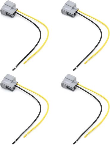4 Pack 23250-22020 Fuel Injector Connector Plug Harness, Replacement for Toyota Corolla Avensis Celica Rav4 1.8L 1998-2004 Engine, Replaces 23250-22070 23209-39015 23250-22030 in Saudi Arabia