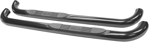Westin 23-3925 E-Series 3 قضبان Nerf مستديرة تناسب 2015-2025 F-150 2017-2025 F-250 F-350 F-450 F-550 F-600 Super Duty Standard Cab أسود زوج in Saudi Arabia