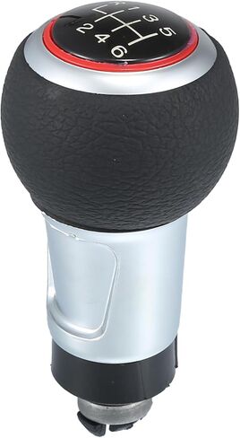X AUTOHAUX 6 Speed Gear Shift Knob Car Manual Gear Shift Lever for Audi A4 S4 B8 8K/A5 8T/Q5 8R S-Line 2007-2015 Gear Shifter Head Knob Head Black Red in Saudi Arabia