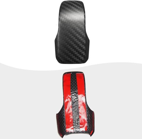 مقبض ذراع ناقل الحركة من ألياف الكربون الجافة من Jogon لسيارة Ford Bronco Raptor Big Bend Outer Banks Badlands Everglades Wildtrak 2021 2022 2023 2024 غطاء مقبض ناقل الحركة لوحدة التحكم المركزية (لامع CF) in Kuwait