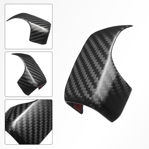 مقبض ذراع ناقل الحركة من ألياف الكربون الجافة من Jogon لسيارة Ford Bronco Raptor Big Bend Outer Banks Badlands Everglades Wildtrak 2021 2022 2023 2024 غطاء مقبض ناقل الحركة لوحدة التحكم المركزية (لامع CF) in Kuwait