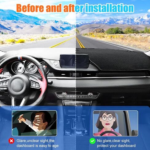 مناسب لسيارة Hyundai Accent 2012-2017، غطاء لوحة قيادة السيارة، غطاء لوحة القيادة غير قابل للانزلاق، حصيرة غطاء لوحة القيادة السوداء، ملحقات السيارة in Saudi Arabia