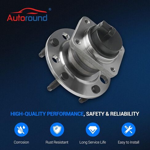 Autoround 513090 Front/Rear Wheel Bearing and Hub Assembly Compatible with Chevrolet Camaro 1993-2002 S10 1997-1998, Pontiac Firebird 1993-2002, Avanti II 2001-2004, 5-Lug w/ABS, Set of 2 in Saudi Arabia