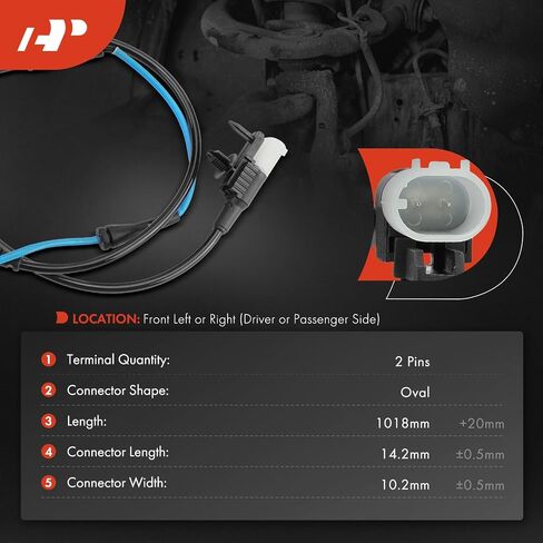 A-Premium Front Driver and Passenger Brake Pad Wear Sensor Compatible with Jaguar XF 2018-2024, XE 2018-2020, 2.0L 3.0L 5.0L, 2-PC Set - Replace# T2H23971, T2H8398 in Saudi Arabia