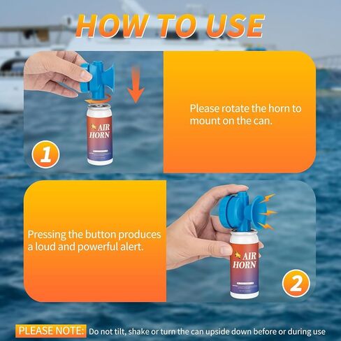 Air Horns, Air Horn Can for Safety Loud Marine Air Horns Can 1.4OZ Mini Small Handheld Air Horn for Boat Air Horns for Sporting Events Emergency Use Camping Hiking Outdoor, 1 Pack in Saudi Arabia