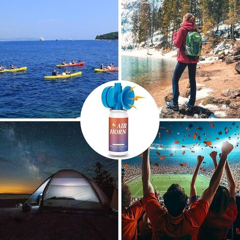 Air Horns, Air Horn Can for Safety Loud Marine Air Horns Can 1.4OZ Mini Small Handheld Air Horn for Boat Air Horns for Sporting Events Emergency Use Camping Hiking Outdoor, 1 Pack in Saudi Arabia