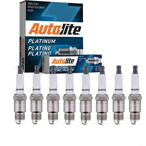 8 pc Autolite Platinum Spark Plugs compatible with Ford F-250 5.0L 5.8L V8 1984-1996 in Saudi Arabia