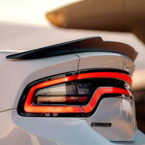 سبويلر خلفي متوافق مع دودج تشارجر 2011-2022 RT SXT SRT، جناح شفة خلفي بنمط هيلكات (نمط كربوني) in Kuwait