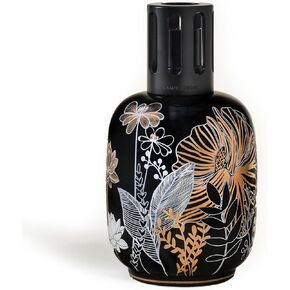 MAISON BERGER Porcelain Fragrance Lamp – White Jungle Home Diffuser & Air Purifier 6.3 x 3.6 x 3.6 inches – French-Made Since 1898 – Gift Set w/Cotton Wick, Snuffer, Funnel – No Oil Included in Kuwait