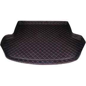 Car Boot Mats Cargo Liners for Audi Q6 E-tron 2024 2025(with Left and Right air outlets),Leather Rear Cargo Liners Anti Slip Rear Trunk Storage Interior Accessories,A/Black in Saudi Arabia