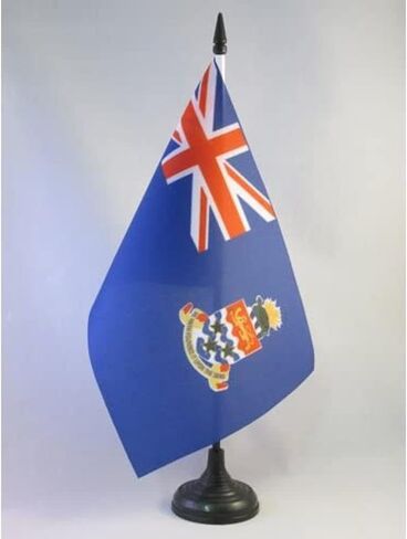 AZ FLAG Guyana Table Flag 4'' x 6'' - Guyanese Desk Flag 15 x 10 cm - Black Plastic Stick and Base in Saudi Arabia