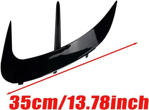 Riloer Bumper Splitter Cover, 2 PCS Car Rear Bumper Spoiler Air Vent Cover Trim, Compatible with Mercedes-Benz C-Class W206 C200 C220 C260 C300 AMG 2022-2024 (Carbon Fiber Look Finish) in Saudi Arabia