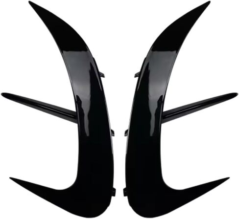 Riloer Bumper Splitter Cover, 2 PCS Car Rear Bumper Spoiler Air Vent Cover Trim, Compatible with Mercedes-Benz C-Class W206 C200 C220 C260 C300 AMG 2022-2024 (Carbon Fiber Look Finish) in Saudi Arabia