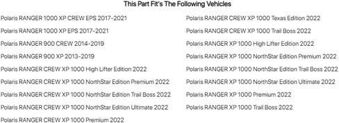 مقوي إطار SuperATV لـ Polaris Ranger بالحجم الكامل XP 570/900 / Crew (انظر الإعداد) | المقوي الأمامي | أسود | مصنوعة من طلاء فولاذي عالي التحمل بسمك 5 مم in Saudi Arabia