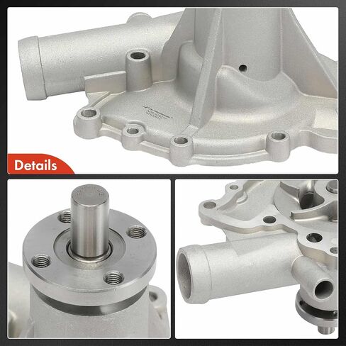 A-Premium Engine Water Pump with Gasket Compatible with Chevrolet Malibu, Impala, Camaro, Caprice & Buick Regal & Cadillac DeVille & GMC Caballero & Oldsmobile 98 & Pontiac Bonneville in Saudi Arabia