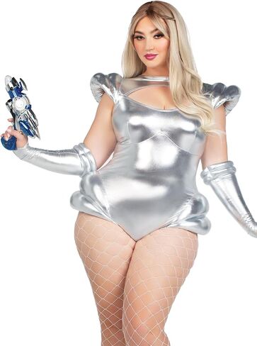 Leg Avenue womens 2 Pc Cosmic Cutie Halloween Costume With Fingerless Gloves in Saudi Arabia