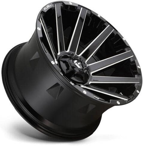 FUEL OFF-ROAD D615 CONTRA 20X9, 5X5.0/5.5, 5.79, 20mm GLOSS BLACK MILLED - D61520905757 in Saudi Arabia