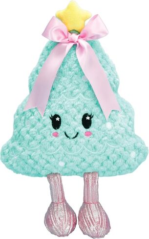 iscream Present with a Bow 6" Embroidered Accent Plush Mini Holiday Pillow in Saudi Arabia