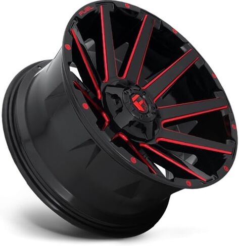 FUEL OFF-ROAD D615 CONTRA 20X9, 5X5.0/5.5, 5.79, 20mm GLOSS BLACK MILLED - D61520905757 in Saudi Arabia