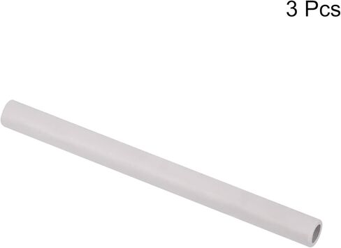 MECCANIXITY السيراميك غطاء الحرارية أنبوب 5x8x300 مللي متر الحرارية غطاء حماية السيراميك الأبيض ثقب واحد أنبوب اكسيد الالمونيوم للموقد وإدراج in Kuwait
