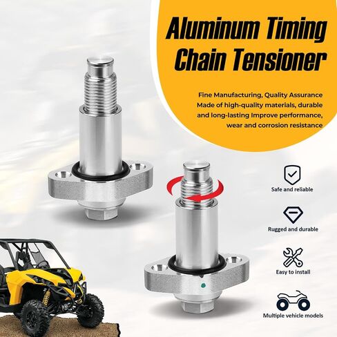 2x Aluminum Timing Chain Tensioner for Can-Am Outlander Renegade Commander Maverick 400 450 500 570 650 800 850 1000 Defender Traxter 2003-2023 420236510 in Saudi Arabia