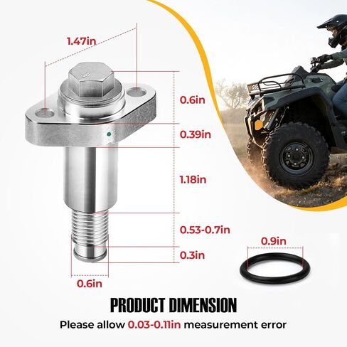 2x Aluminum Timing Chain Tensioner for Can-Am Outlander Renegade Commander Maverick 400 450 500 570 650 800 850 1000 Defender Traxter 2003-2023 420236510 in Saudi Arabia
