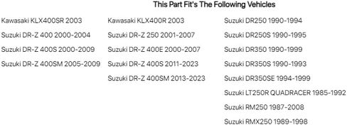 ضرس امامي 14 سن لسوزوكي DR-Z 400S 2000-2009,2011-2022 in Saudi Arabia