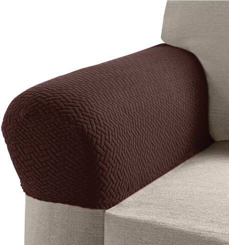 Madison Mason-AC-CH Mason Stretch Armrest Covers, Chocolate in Saudi Arabia