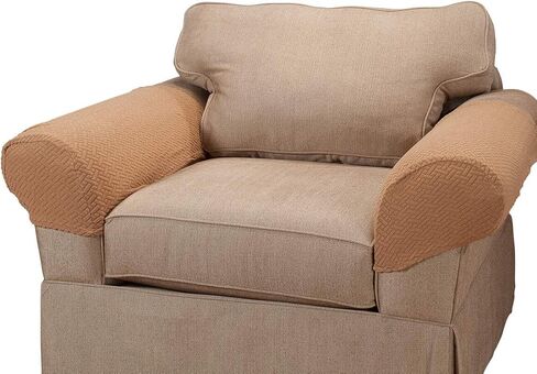Madison Mason-AC-CH Mason Stretch Armrest Covers, Chocolate in Saudi Arabia