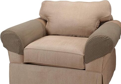 Madison Mason-AC-CH Mason Stretch Armrest Covers, Chocolate in Saudi Arabia