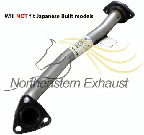 Northeastern Exhaust | Stainless Steel Front Exhaust Pipe Compatible for Honda Civic 1996-2000 1.6L | Free Gaskets and Spring Bolt Kit Included | Automotive Replacement Part in Saudi Arabia