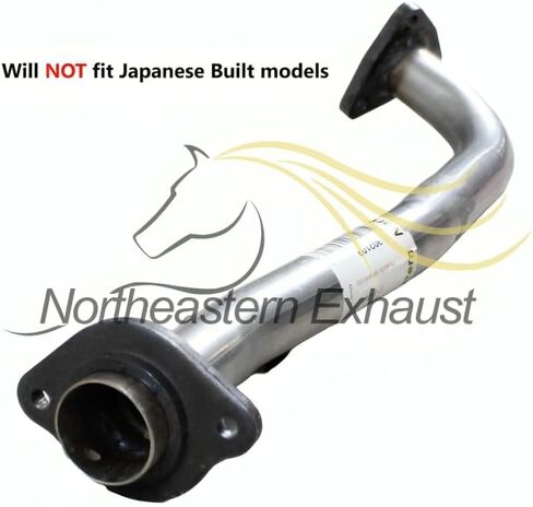 Northeastern Exhaust | Stainless Steel Front Exhaust Pipe Compatible for Honda Civic 1996-2000 1.6L | Free Gaskets and Spring Bolt Kit Included | Automotive Replacement Part in Saudi Arabia