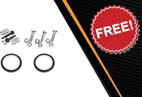 Northeastern Exhaust | Stainless Steel Front Exhaust Pipe Compatible for Honda Civic 1996-2000 1.6L | Free Gaskets and Spring Bolt Kit Included | Automotive Replacement Part in Saudi Arabia