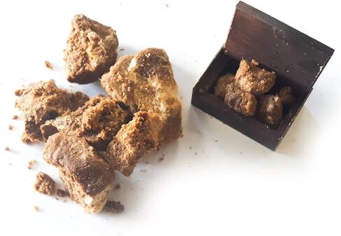 Monk Brand Semi Dark Amber Resin Incense with Wooden Box, Premium Highly Quality Amber Resin (5 Grams) in Saudi Arabia