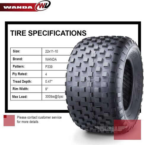 إطارات واندا 2 ATV الجديدة 22X11-10 22x11x10 4PR - 10048 in Saudi Arabia