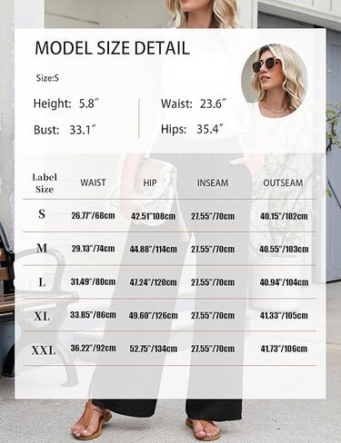 Wide Leg Pants for Women High Waisted Long Palazzo Trousers with Pockets Flowy Casual Beach Pants in Saudi Arabia