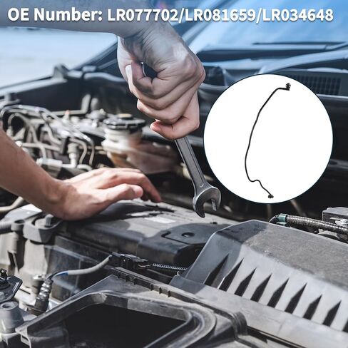 Radiator Hose for Land Rover Discovery 2017-2020 for Land Rover Range Rover Good Sealing No.LR077702/LR081659/LR034648 Upper Vent Reservoir Hose in Saudi Arabia