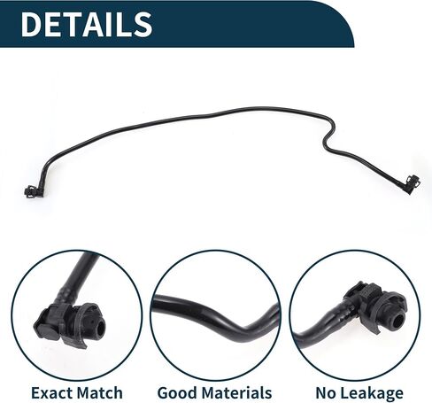 Radiator Hose for Land Rover Discovery 2017-2020 for Land Rover Range Rover Good Sealing No.LR077702/LR081659/LR034648 Upper Vent Reservoir Hose in Saudi Arabia